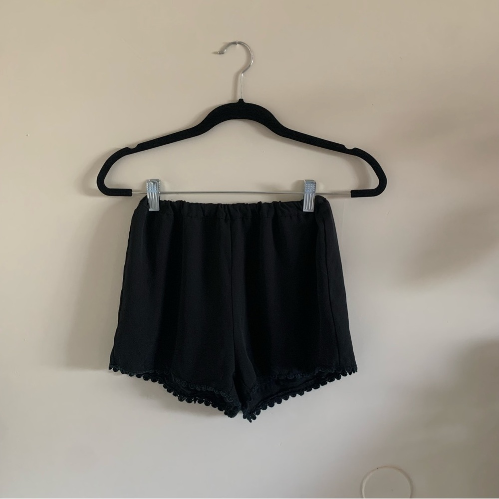 Black Boho Shorts